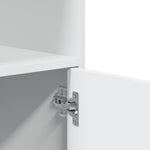 Mueble móvil HKH de madera con ruedas 55 x 40 x 91 cm - Blanco