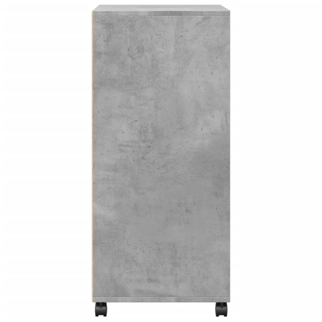 HKH Móvel em derivados de Madeira com Rodas 55 X 40 X 91 Cm - Cinzento-Cimento