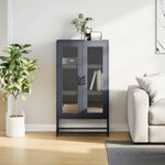 Aparador Alto HKH de Acero Laminado en Frío con 2 Puertas 68 X 39 X 123 Cm - Antracita