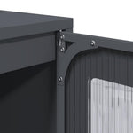 Aparador Alto HKH de Acero Laminado en Frío con 2 Puertas 68 X 39 X 123 Cm - Antracita