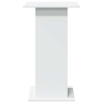 HKH Mesa de Bar com Arrumação em Derivados de Madeira - Branco