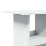 HKH Mesa de Bar com Arrumação em Derivados de Madeira - Branco