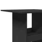 HKH Mesa de Bar com Arrumação em Derivados de Madeira - Preto