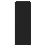 HKH Mesa de Bar com Prateleiras em Derivados de Madeira - Preto