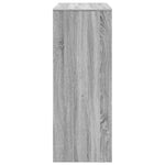 HKH Mesa de Bar com Prateleiras em Derivados de Madeira Sonoma - Cinzento