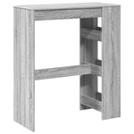 HKH Mesa de Bar com Prateleiras em Derivados de Madeira Sonoma - Cinzento