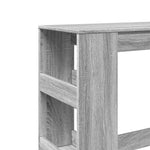 HKH Mesa de Bar com Prateleiras em Derivados de Madeira Sonoma - Cinzento