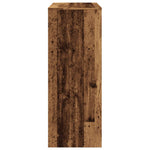 HKH Mesa de Bar com Prateleiras em Derivados de Madeira Madeira Velha