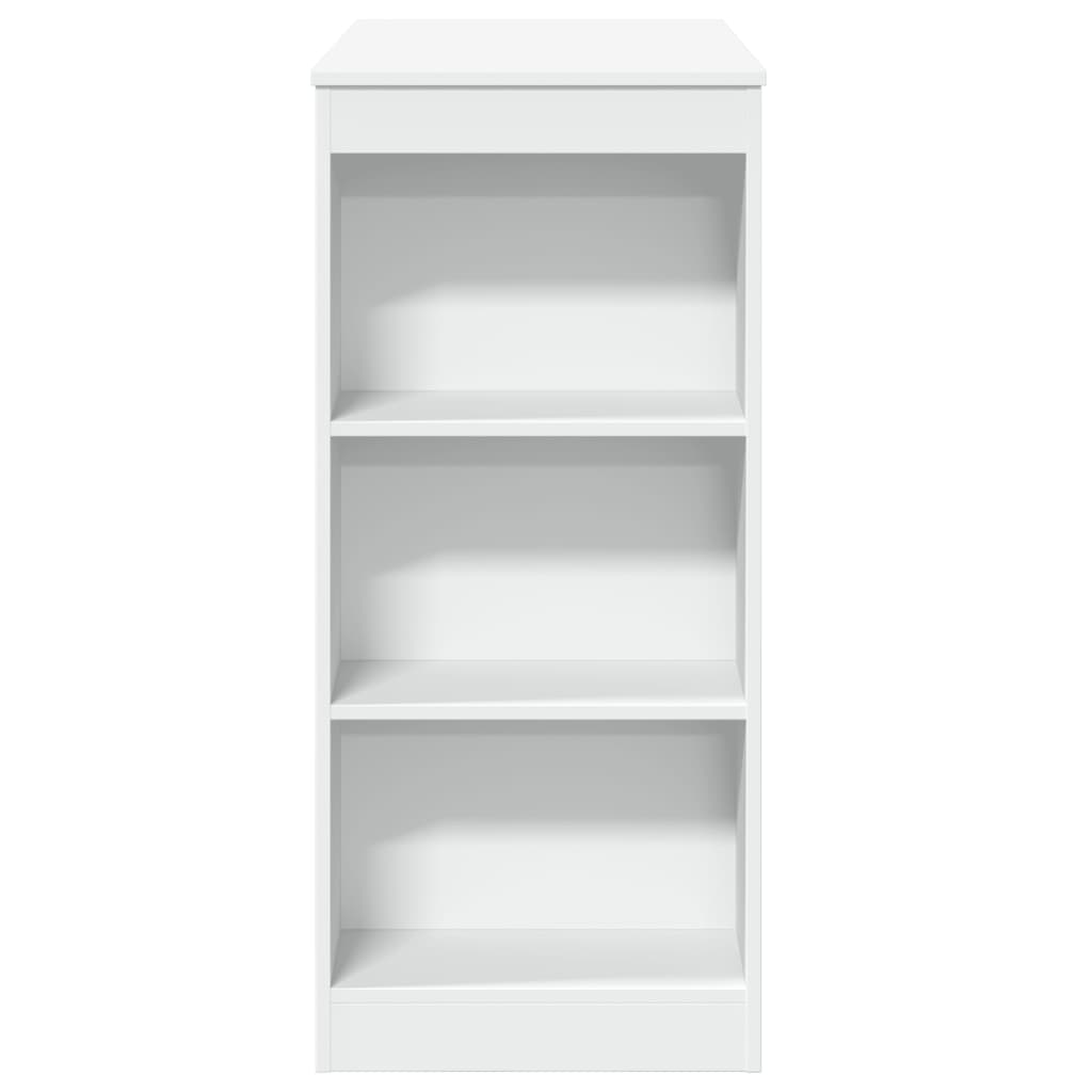 HKH Mesa de Bar com Prateleiras em Derivados de Madeira - Branco