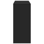 HKH Mesa de Bar com Prateleiras em Derivados de Madeira - Preto