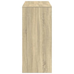 HKH Mesa de Bar com Prateleiras em Derivados de Madeira Sonoma em Carvalho