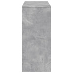 HKH Mesa de Bar com Prateleiras em Derivados de Madeira Cinza Cimento