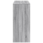 HKH Mesa de Bar com Prateleiras em Derivados de Madeira Sonoma - Cinzento