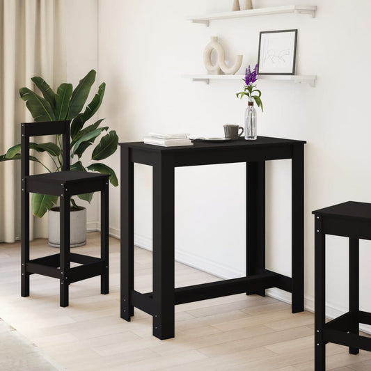 HKH Mesa de Bar em Derivados de Madeira - Preto