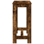 HKH Mesa de Bar em Derivados de Madeira Fumado em Carvalho
