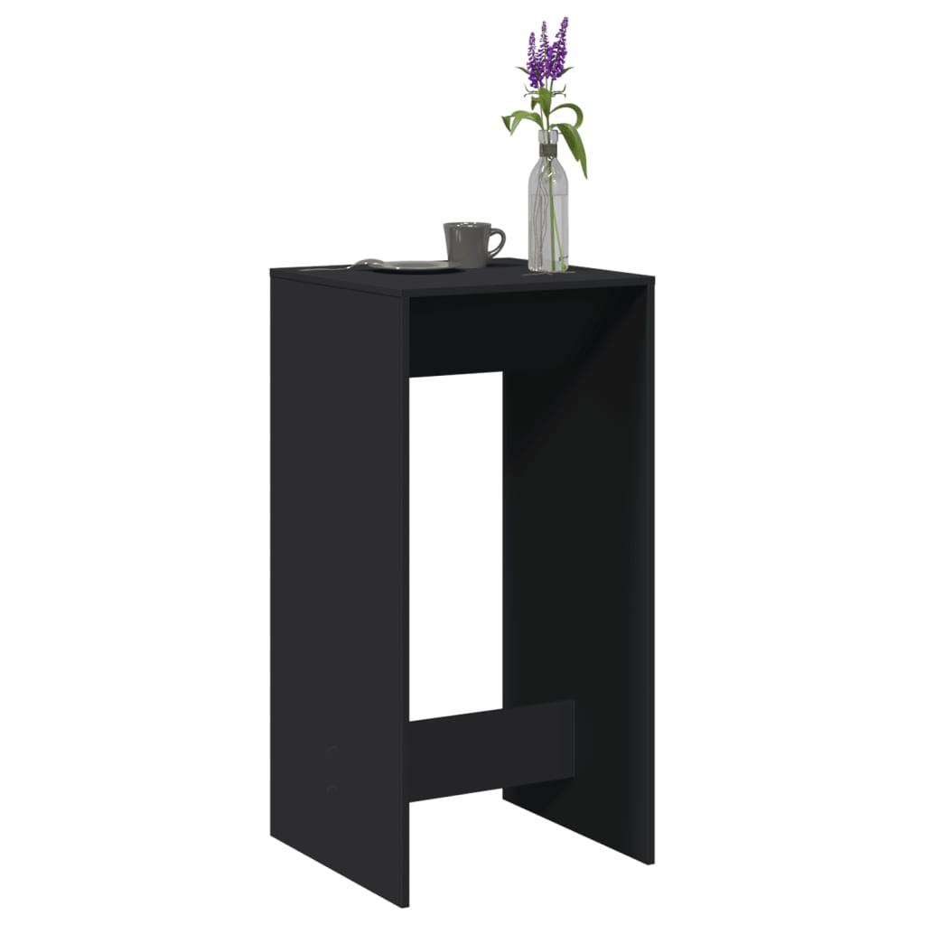 Mesa de bar HKH de madera prensada - Negro