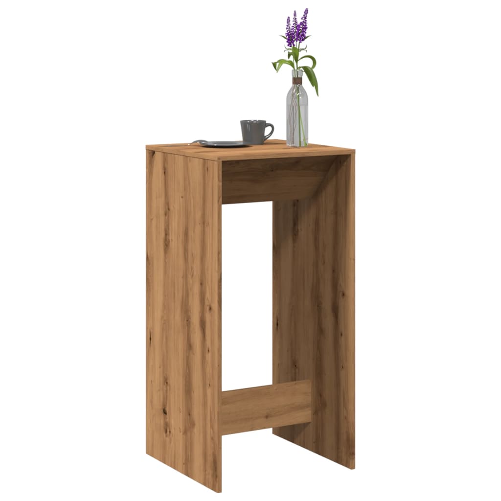HKH Mesa de Bar de Madera Manufacturada Artisiano en Roble