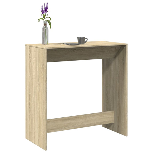 HKH Mesa de Bar de Madera Aglomerada Sonoma en Roble