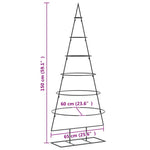 HKH Árvore de Natal para Decoração em Metal Preto