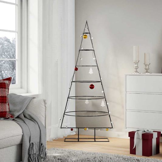 HKH Árvore de Natal para Decoração em Metal Preto