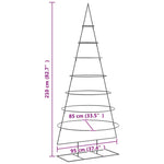 HKH Árvore de Natal para Decoração em Metal PReto