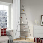 HKH Árvore de Natal para Decoração em Metal PReto