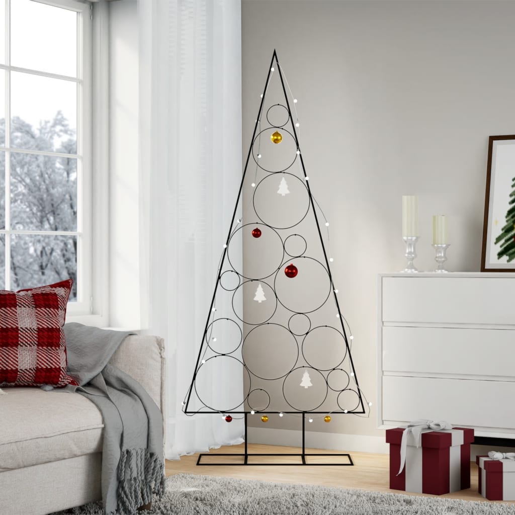 HKH Árvore de Natal para Decoração em Metal PReto