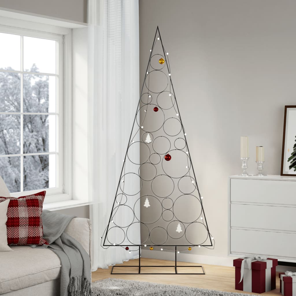HKH Árvore de Natal para Decoração em Metal PReto
