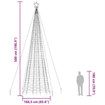 HKH Árvore de Natal LED com Spikes e 1534 Leds - Branco Quente