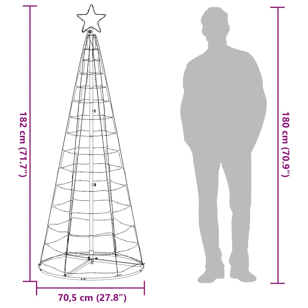 HKH LED Árvore de Natal com 200 Leds - Branco Quente