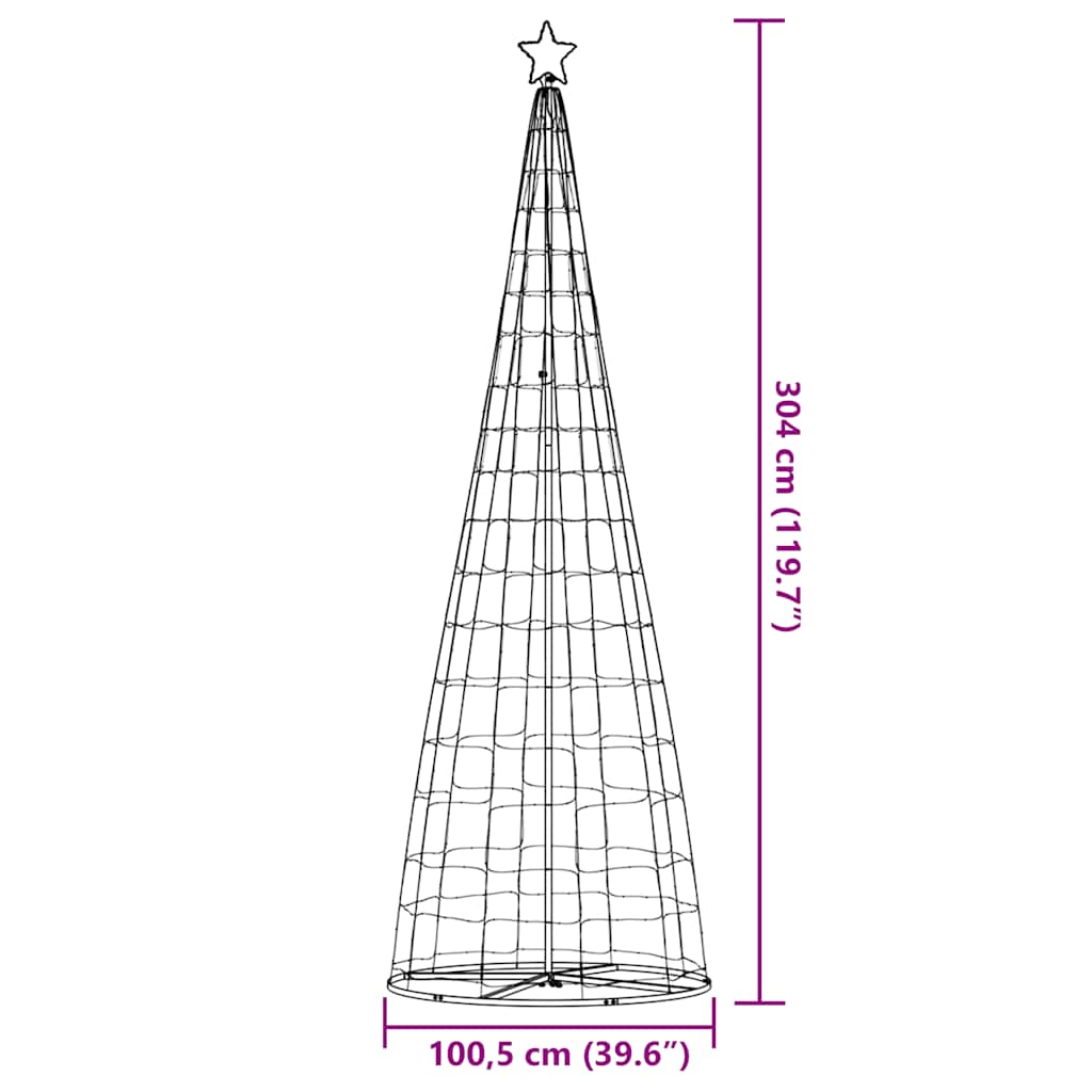 HKH LED Árvore de Natal com 550 Leds - Branco Quente