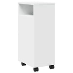 HKH Mueble de baño estrecho con ruedas - Blanco