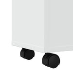 HKH Mueble de baño estrecho con ruedas - Blanco