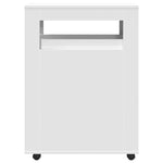HKH Mueble de baño estrecho con ruedas - Blanco