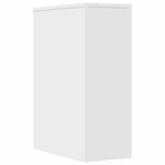HKH Aparador de WC Estreito com Rodas - Branco