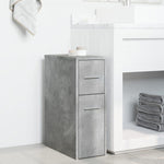 HKH Armario de Baño Estrecho con Ruedas de Cemento - Gris