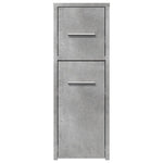 HKH Armario de Baño Estrecho con Ruedas de Cemento - Gris