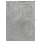 HKH Armario de Baño Estrecho con Ruedas de Cemento - Gris