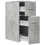 HKH Armario de Baño Estrecho con Ruedas de Cemento - Gris