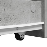 HKH Armario de Baño Estrecho con Ruedas de Cemento - Gris