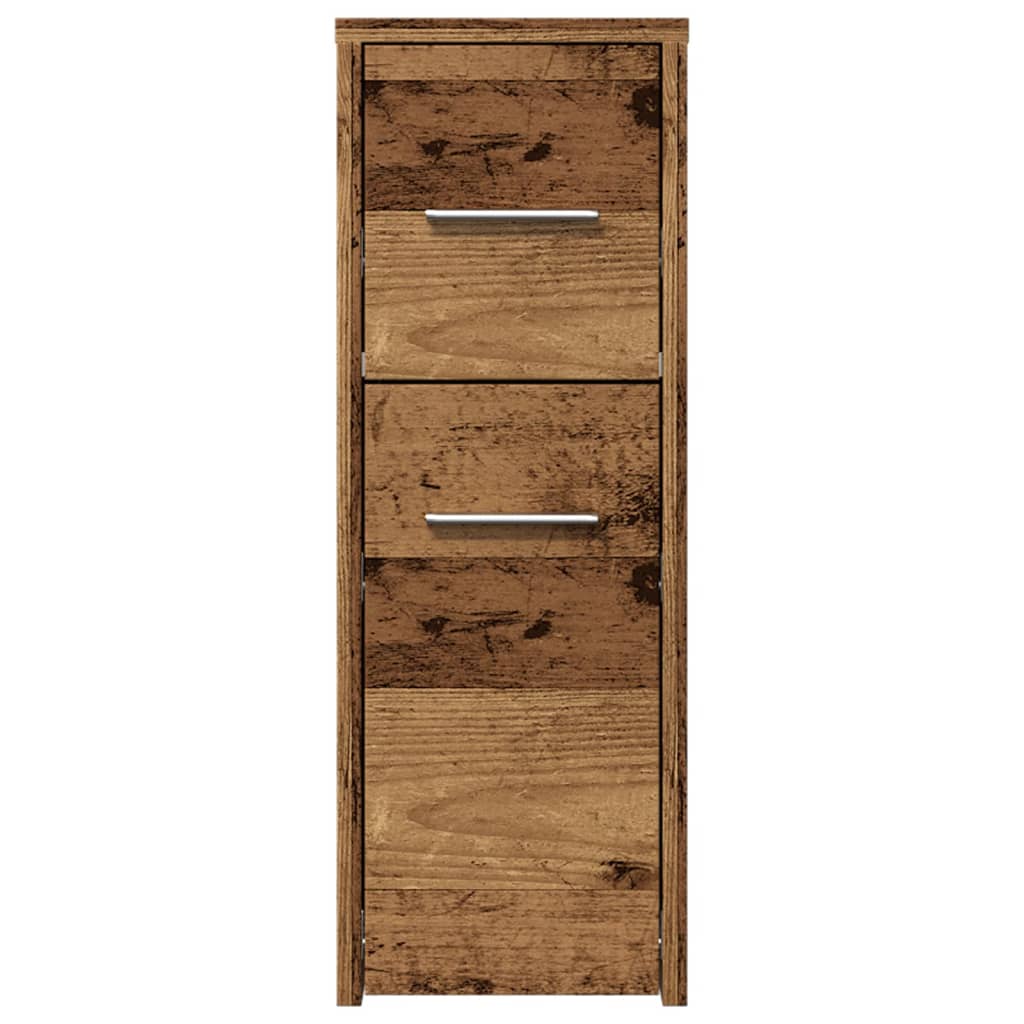 Aparador de WC estrecho HKH con ruedas de madera vieja