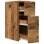Aparador de WC estrecho HKH con ruedas de madera vieja