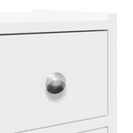 HKH Aparador de WC Estreito com Rodas - Branco