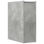 HKH Armario de Baño Estrecho con Ruedas de Cemento - Gris
