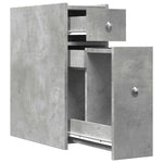HKH Armario de Baño Estrecho con Ruedas de Cemento - Gris