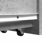 HKH Armario de Baño Estrecho con Ruedas de Cemento - Gris