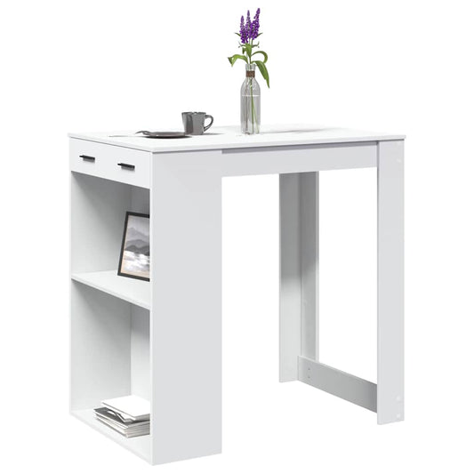 HKH Mesa de Bar em Derivados de Madeira - Branco