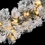 HKH Grinalda de Natal com Luzes LED Verde em PVC