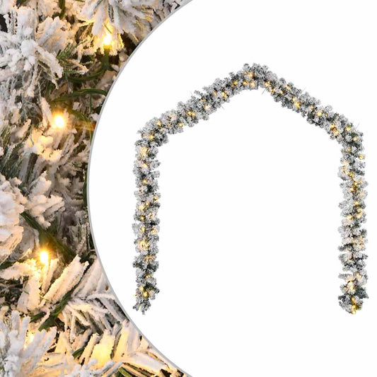 HKH Grinalda de Natal com Luzes LED Verde em PVC