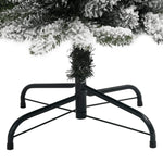 HKH Árvore de Natal Artificial Fina com Neve e PE em PVC